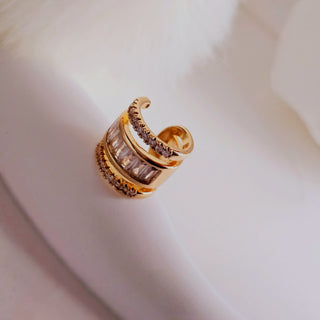 Wide Zirconia Ear Cuff